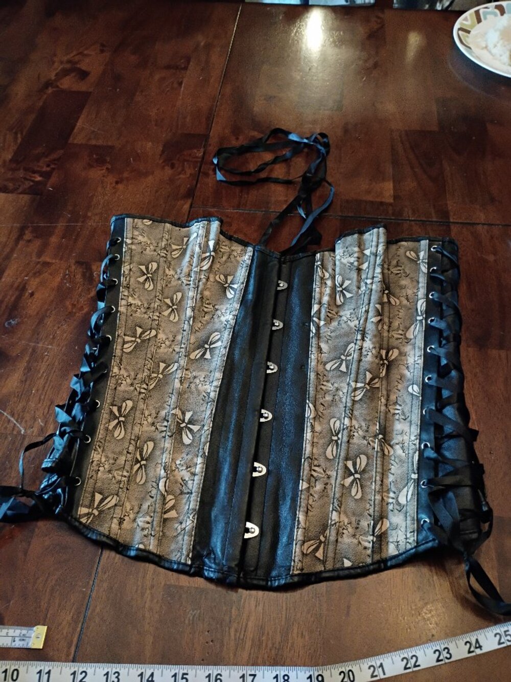 Bow Print Corset